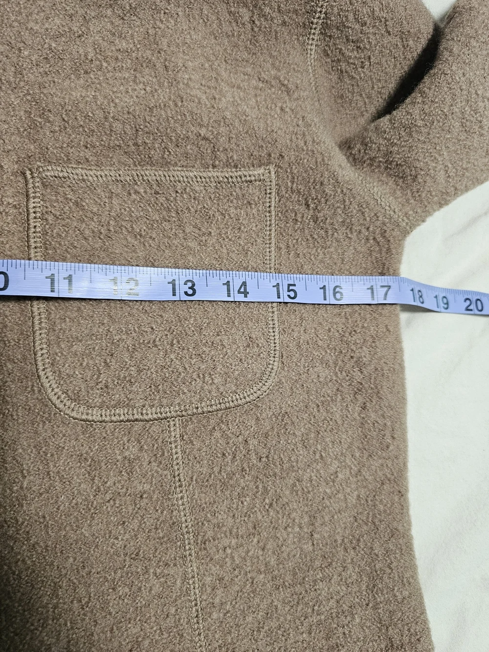 Vintage Simons Brown 100% Boiled Wool Jacket Blazer Size S Made In Hong Kong - Picture 8 of 11
